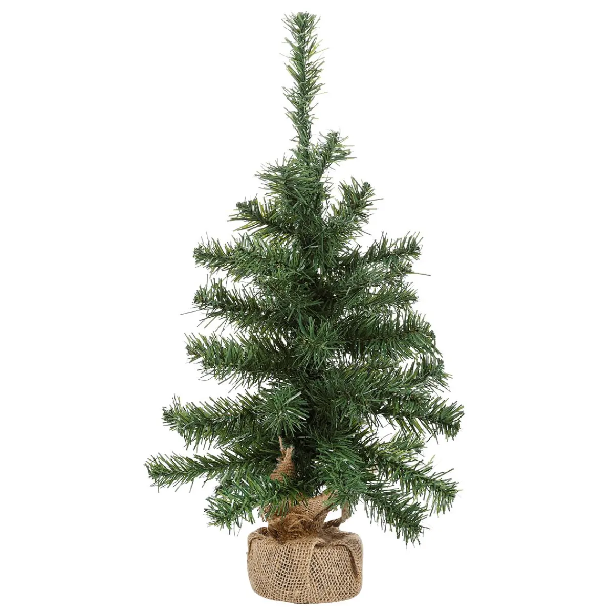 DecoWoerner Deko Tannenbaum 45 Cm Im Jutesäckchen grün