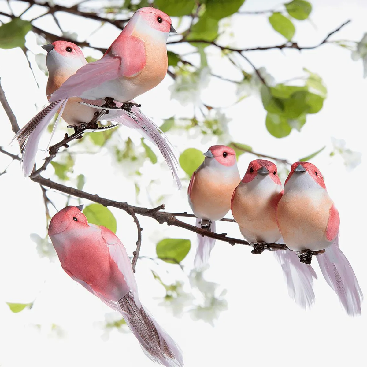 Sale DecoWoerner Deko Vögel 10 Cm, 6 Stück rosa