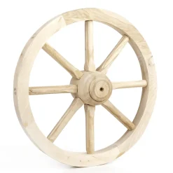 Clearance DecoWoerner Deko Wagenrad Aus Holz 40 Cm Naturholz