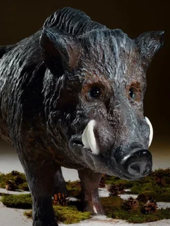 Outlet DecoWoerner Deko Wildschwein 160 Cm Lang braun