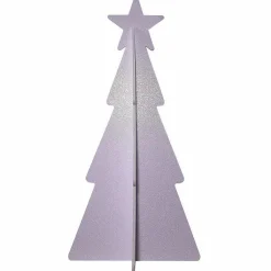 DecoWoerner Deko-Aufsteller Tannenbaum , 55 Cm weiß