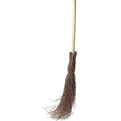 Best DecoWoerner Deko-Besen Aus Reisig, 125 Cm braun