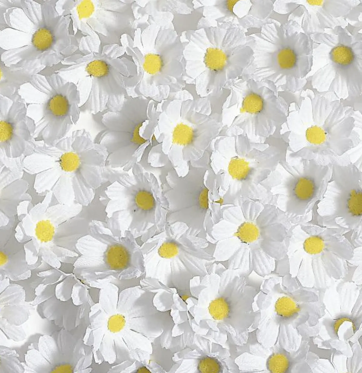 Outlet DecoWoerner Dekoblüten Margeriten, 72 Stück weiß