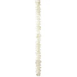 New DecoWoerner Dekoblüten-Girlanden, Pack à 3 Stück weiß