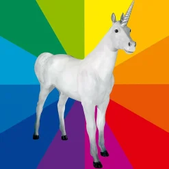 Online DecoWoerner Deko-Einhorn 220 Cm Hoch, Wunschfarbe