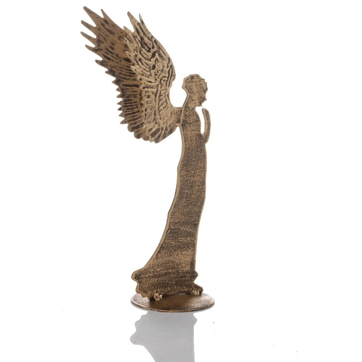 Clearance DecoWoerner Deko-Engel Aus Metall, 28 Cm gold