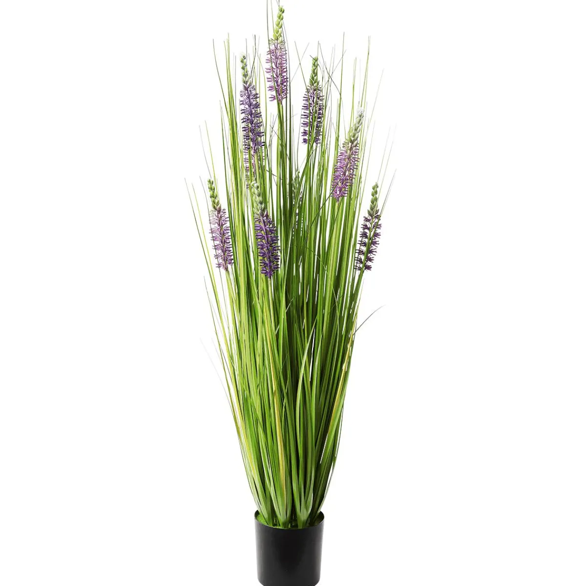 DecoWoerner Dekogras Mit Lavendel Im Topf 100 Cm grün