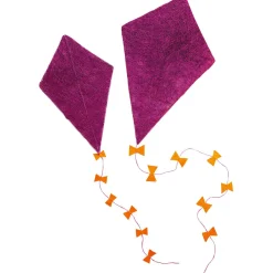 Best DecoWoerner Deko-Herbstdrachen 2 Stück 70-50 Cm violett