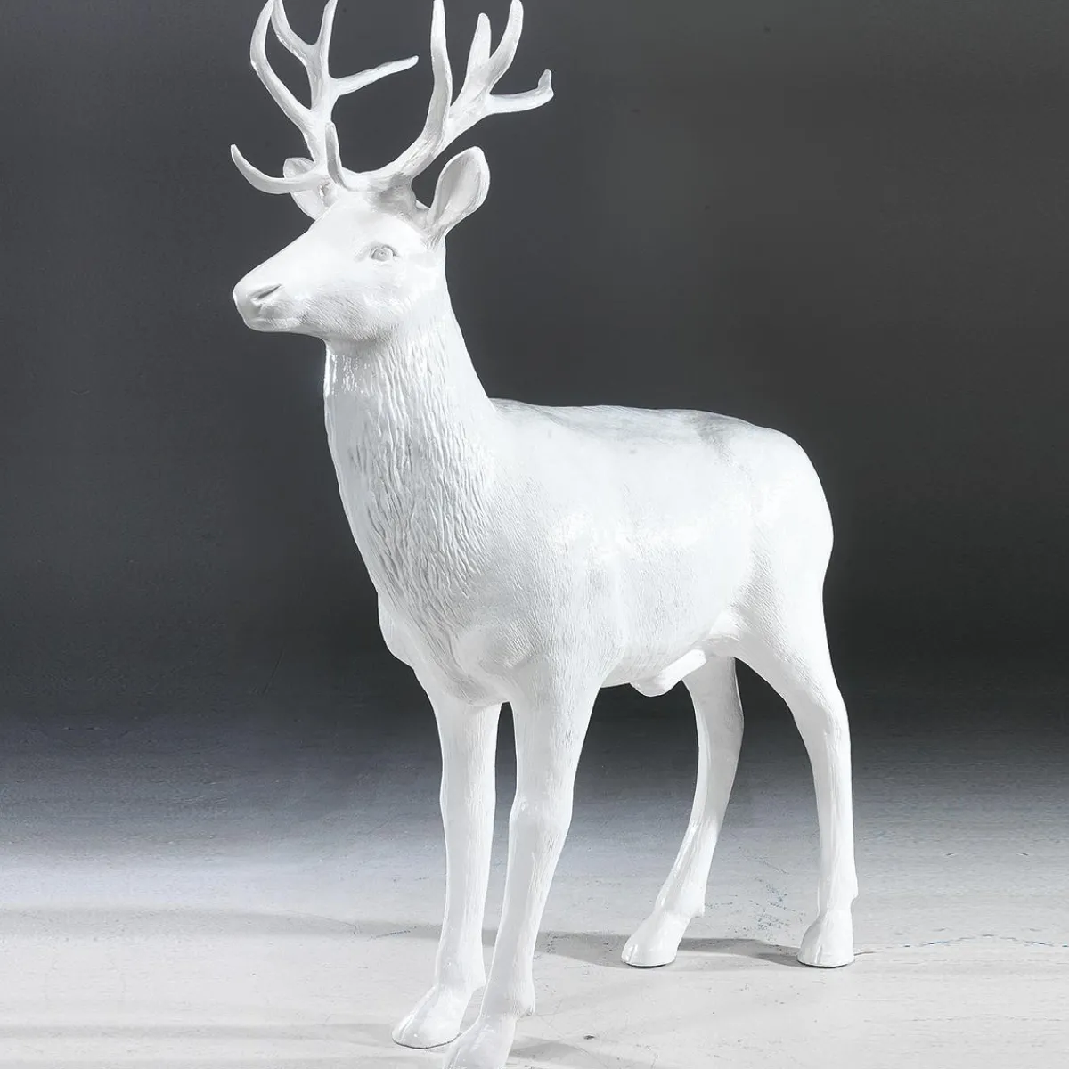 Online DecoWoerner Deko-Hirsch 231 Cm Hoch, weiß