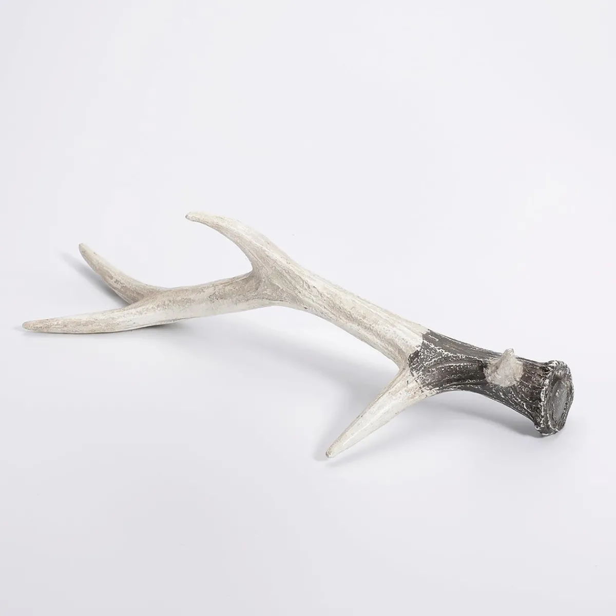 DecoWoerner Deko-Hirsch Geweih 32 Cm weiß