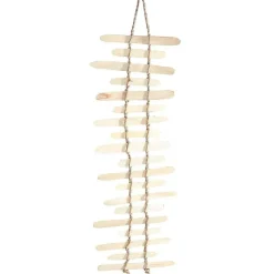 New DecoWoerner Deko-Hänger Holzleiter 110 Cm Naturholz