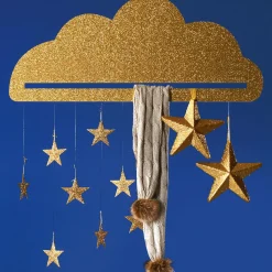 Outlet DecoWoerner Deko-Hänger Wolke, 95 Cm gold