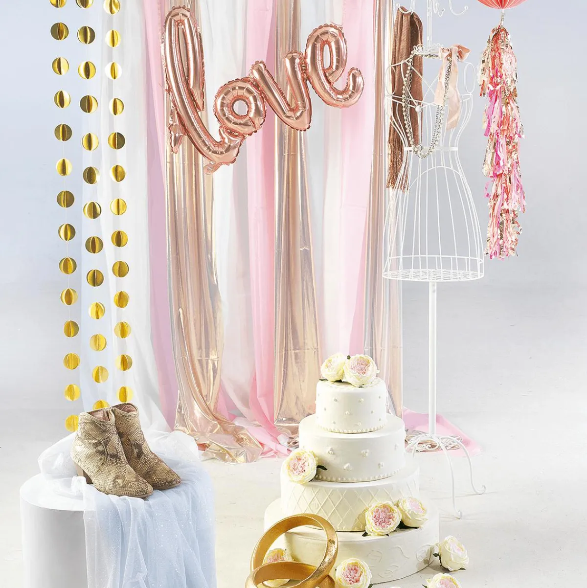 Clearance DecoWoerner Deko-Hochzeits-Torte 52 Cm Hoch weiß