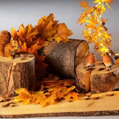 Hot DecoWoerner Deko-Holzstämme, Set à 3 Stück braun