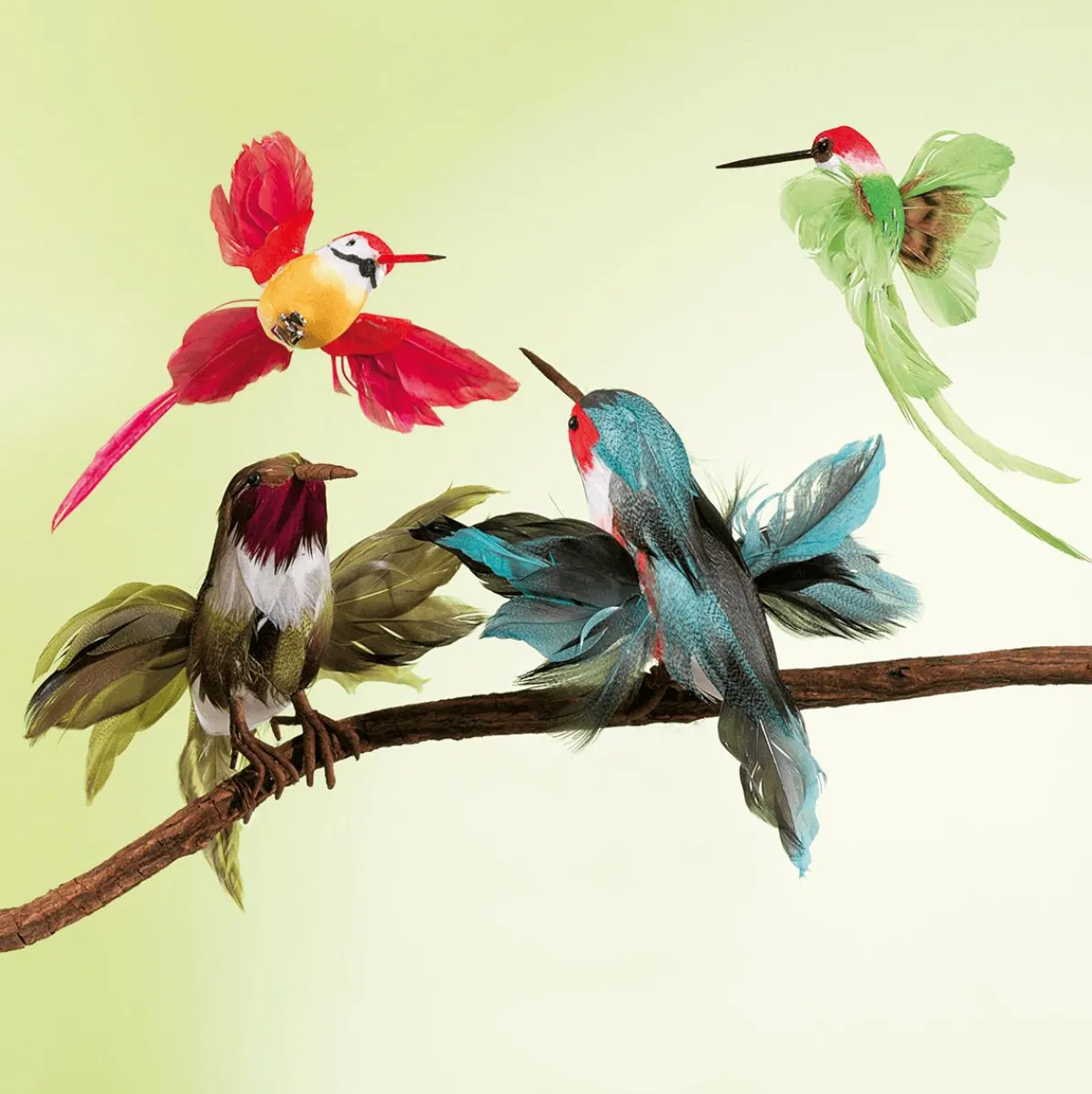 Hot DecoWoerner Deko-Kolibris, 3 Stück, grün