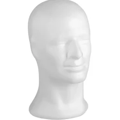 Clearance DecoWoerner Dekokopf Aus Styropor, 31 Cm Hoch weiß