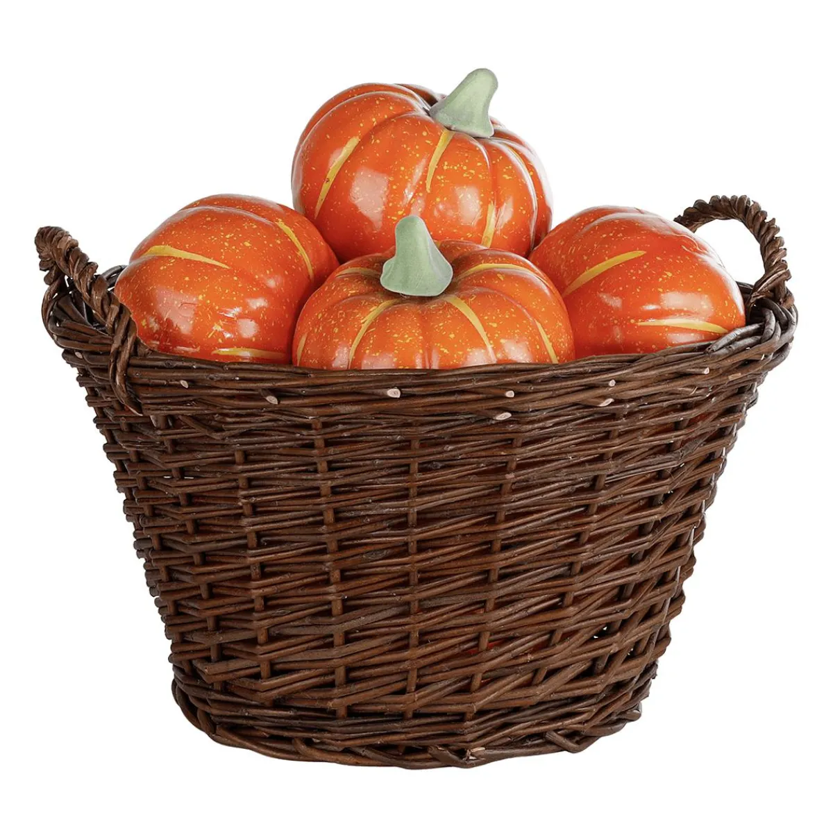 DecoWoerner Deko-Kürbis 15 Cm Ø orange