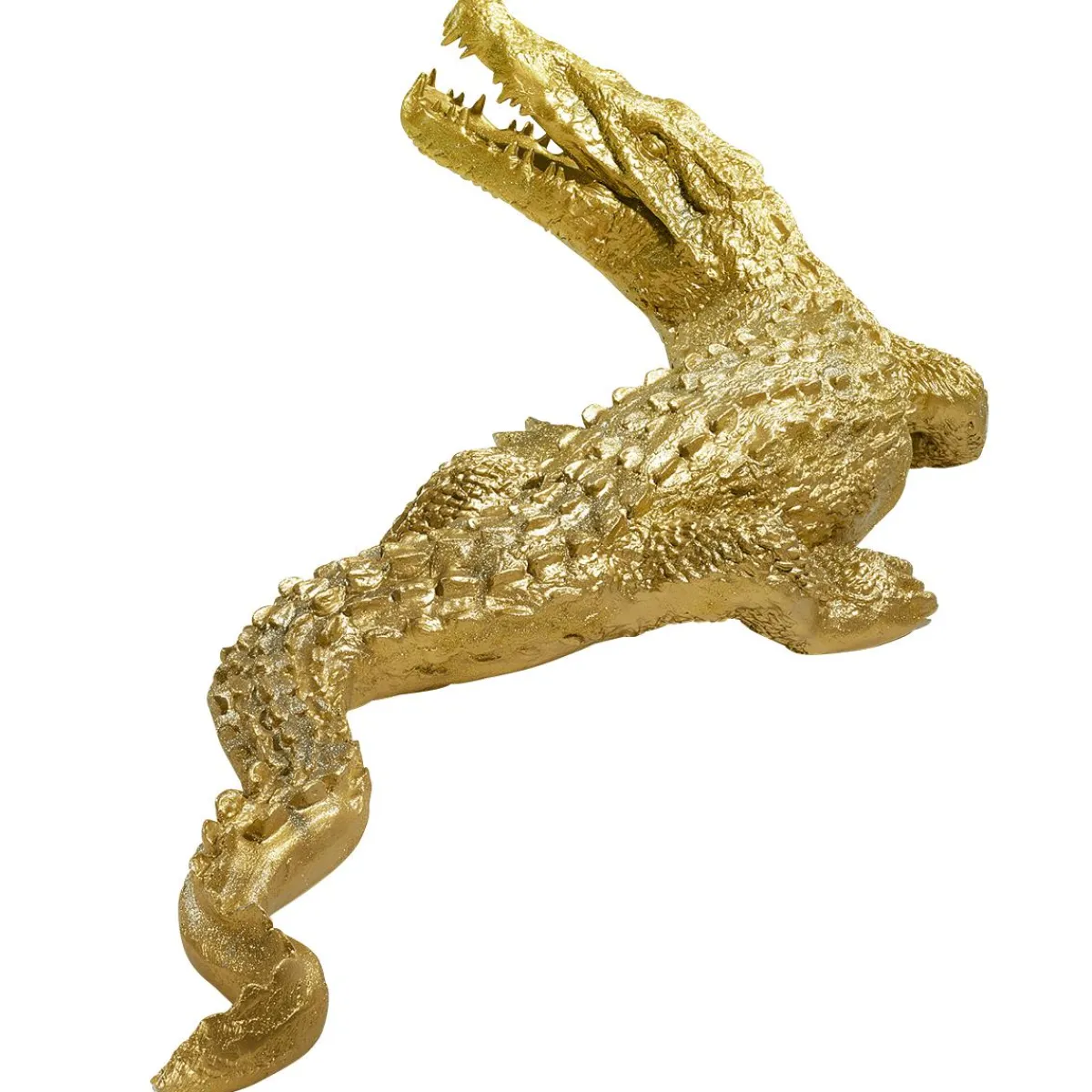 Best DecoWoerner Deko-Krokodil 180 Cm Lang, gold