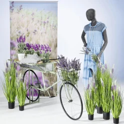 Hot DecoWoerner Deko-Lavendel-Grasbündel 55 Cm violett