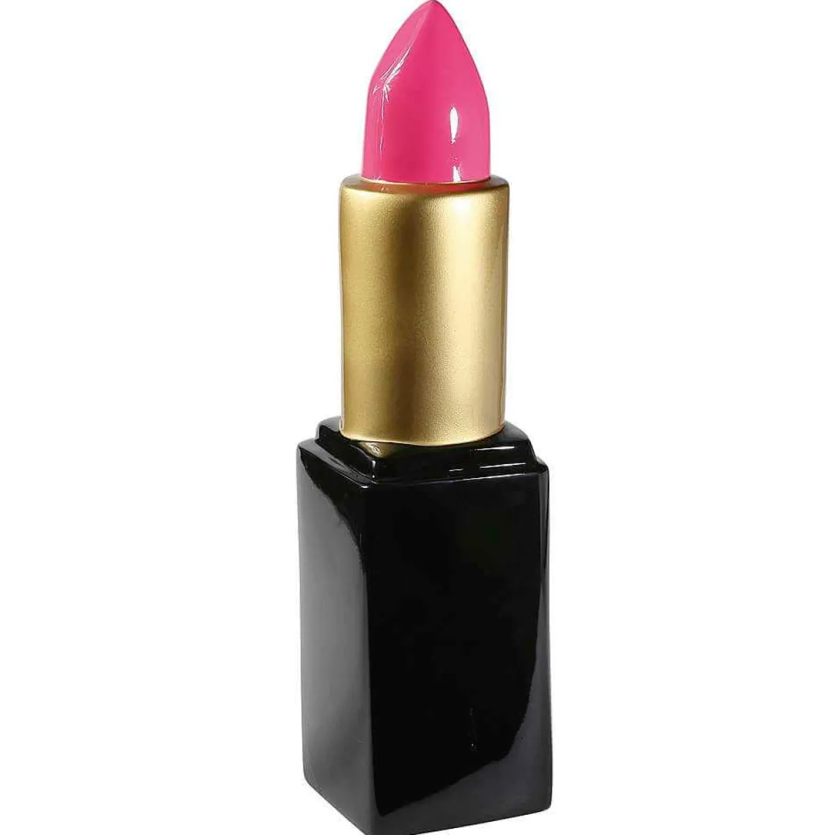 Hot DecoWoerner Deko-Lippenstift 60 Cm, Pink-gold-schwarz rosa