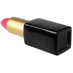 Hot DecoWoerner Deko-Lippenstift 60 Cm, Pink-gold-schwarz rosa