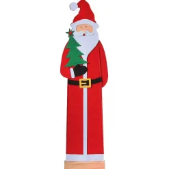 New DecoWoerner Deko-Nikolaus Filz, Pack á 3 Stück rot
