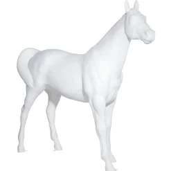 DecoWoerner Deko-Pferd 195 Cm Hoch, weiß