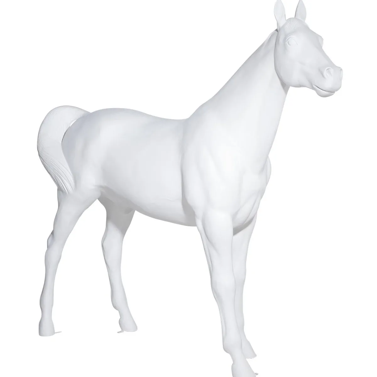 DecoWoerner Deko-Pferd 195 Cm Hoch, weiß