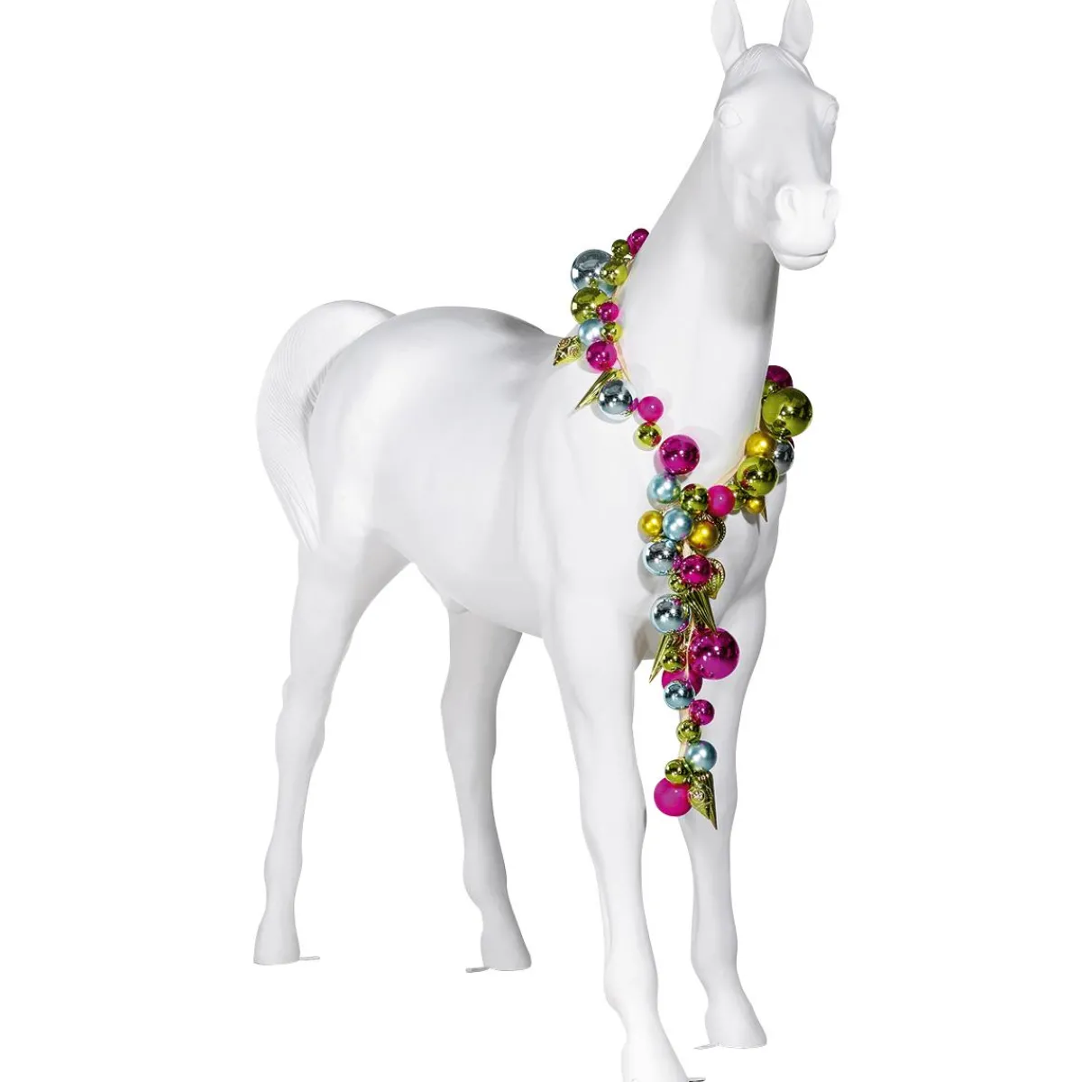 DecoWoerner Deko-Pferd 195 Cm Hoch, weiß
