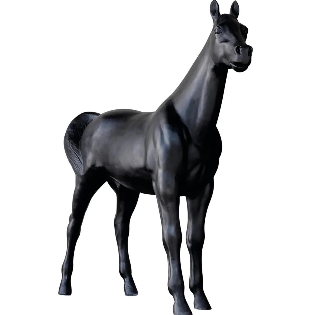 Discount DecoWoerner Deko-Pferd 195 Cm Hoch, schwarz