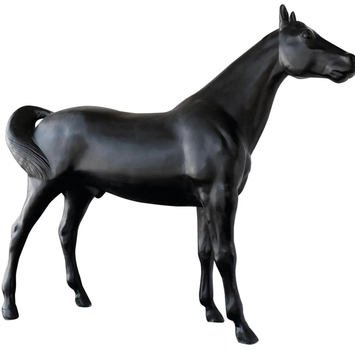 Discount DecoWoerner Deko-Pferd 195 Cm Hoch, schwarz