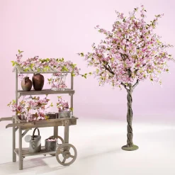Clearance DecoWoerner Dekoratives Metall-Vogelkäfig-Set 2 Stück 48 X 26 X 23 Cm - 41 X 21 X 18 Cm weiß