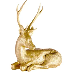 New DecoWoerner Deko-Rehbock 70 Cm Lang, gold