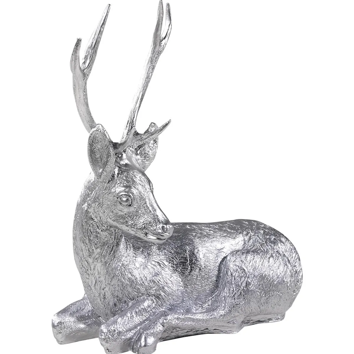 Outlet DecoWoerner Deko-Rehbock 70 Cm Lang, silber