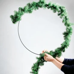 DecoWoerner Dekoring Aus Metall, 80 Cm Ø schwarz
