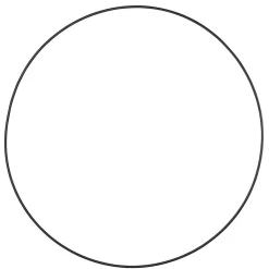 New DecoWoerner Dekoring Aus Metall, 100 Cm Ø schwarz