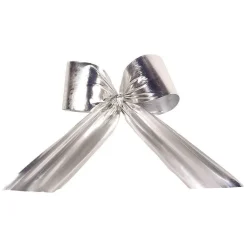 Best DecoWoerner Dekoschleife Für Aussen, 70 Cm , B1 silber