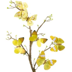 Best DecoWoerner Deko-Schmetterlinge, 10 Cm, , 6 Stück gelb