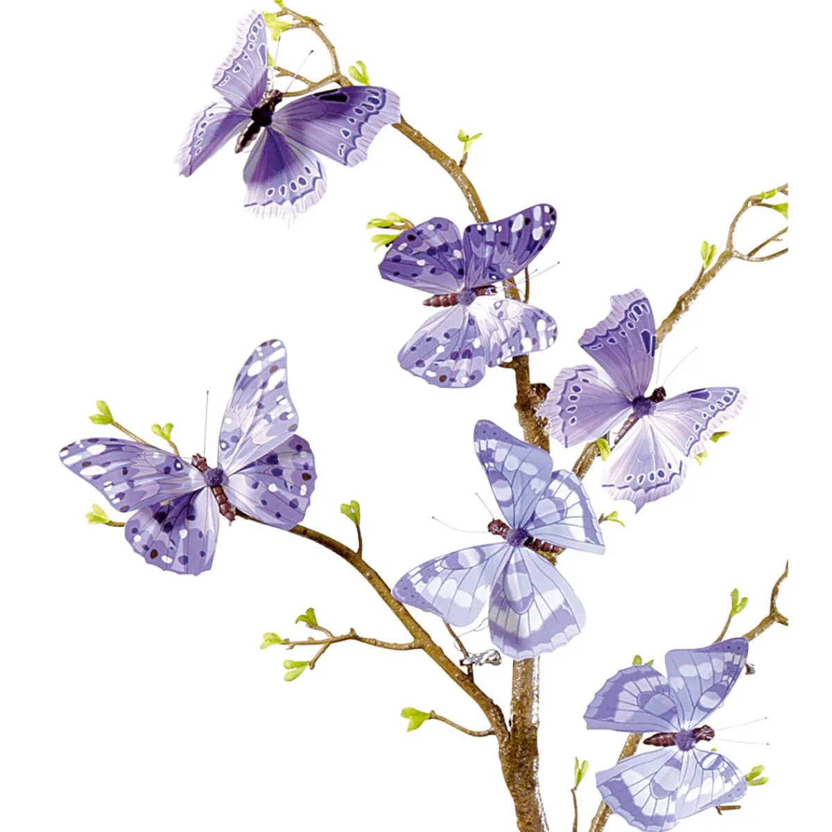 Sale DecoWoerner Deko-Schmetterlinge, 10 Cm, Lila, 6 Stück violett
