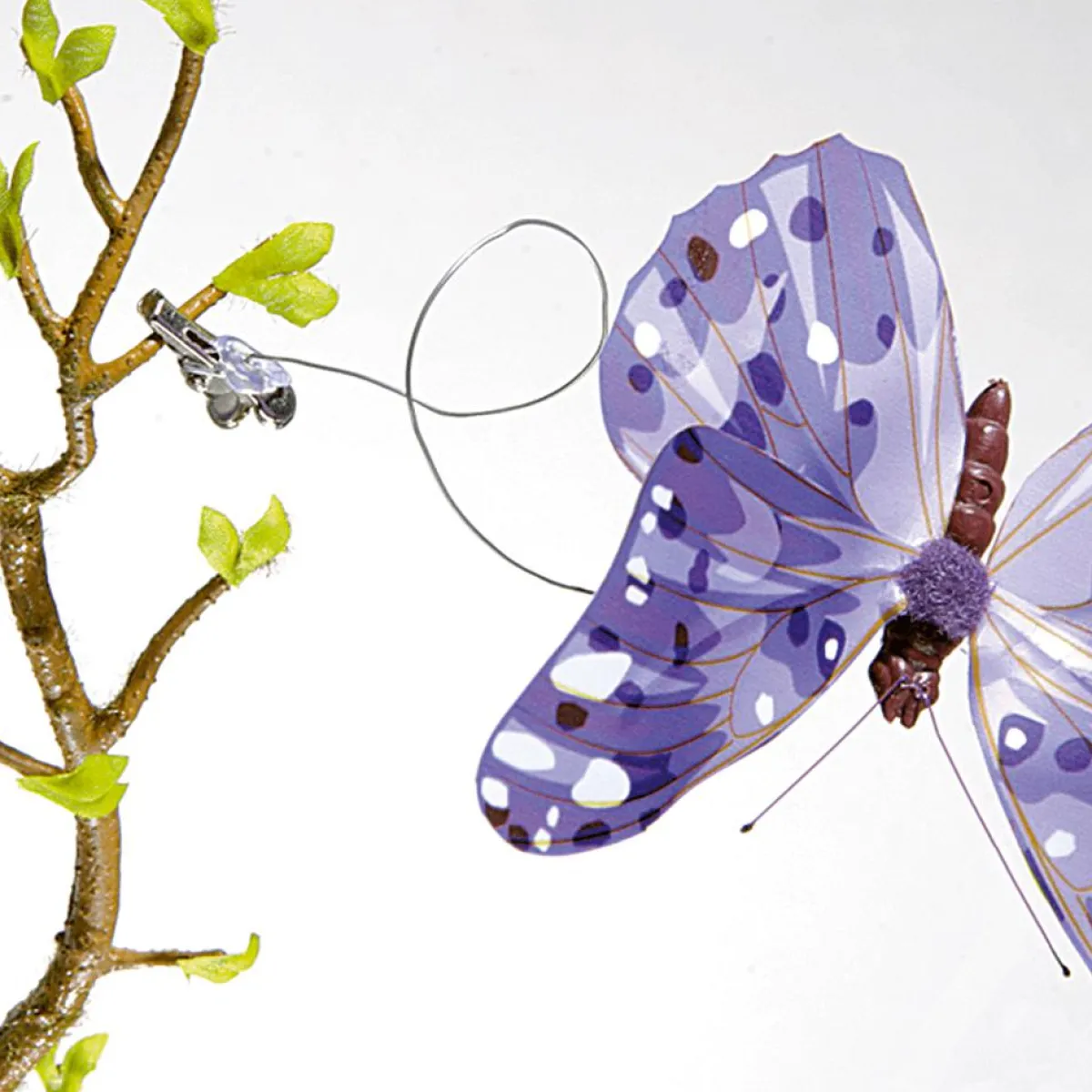 Sale DecoWoerner Deko-Schmetterlinge, 10 Cm, Lila, 6 Stück violett