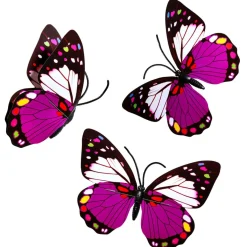 Online DecoWoerner Deko-Schmetterlinge Lila 40 Cm 3 Stück violett