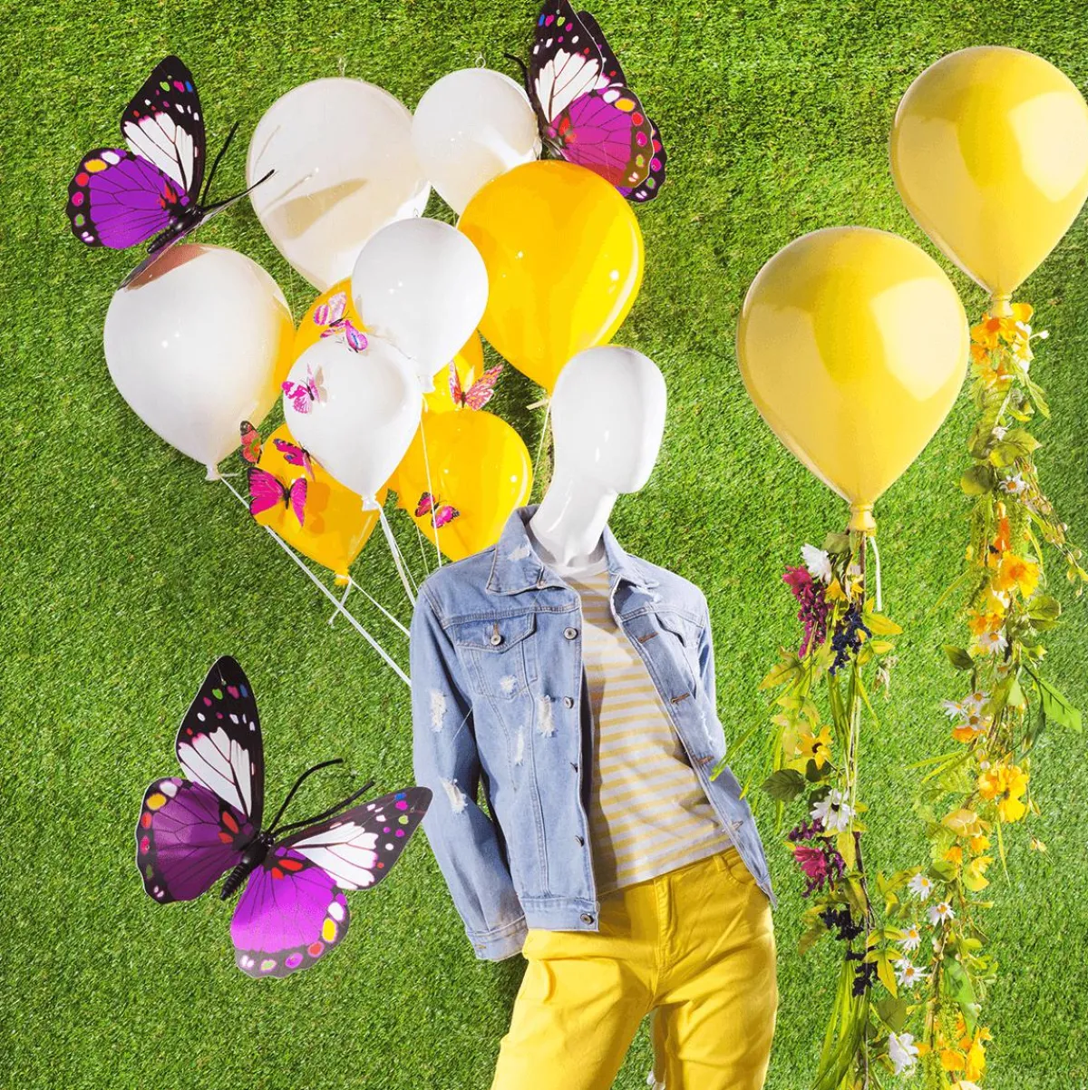 Online DecoWoerner Deko-Schmetterlinge Lila 40 Cm 3 Stück violett