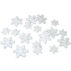 Outlet DecoWoerner Deko-Schneeflocken 30 Stück weiß