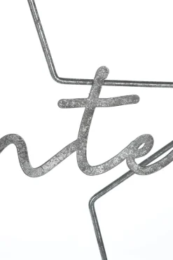 Discount DecoWoerner Dekostern Antikmetall 40 Cm silber