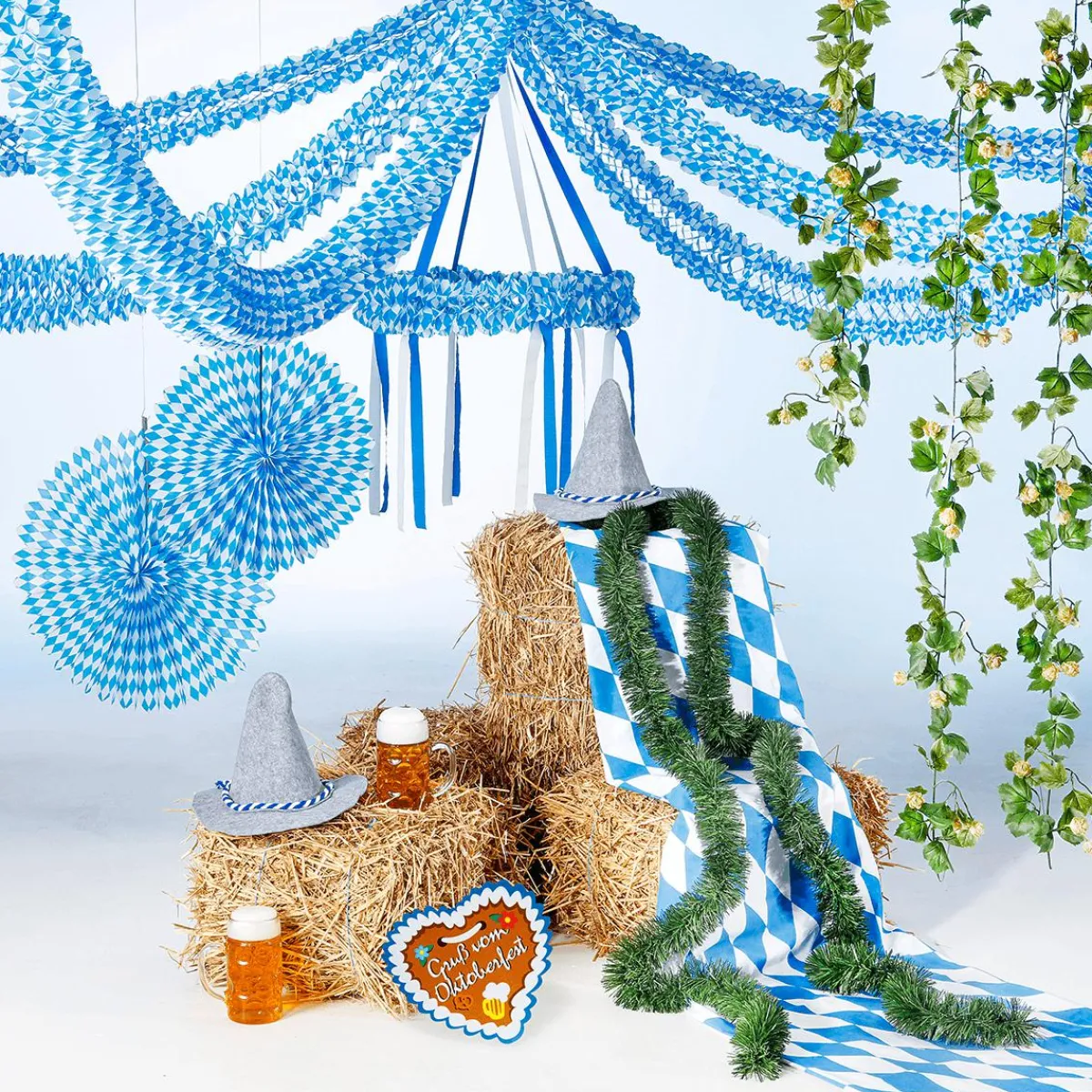 New DecoWoerner Dekostoff “Bayern“ 150 Cm Breit blau