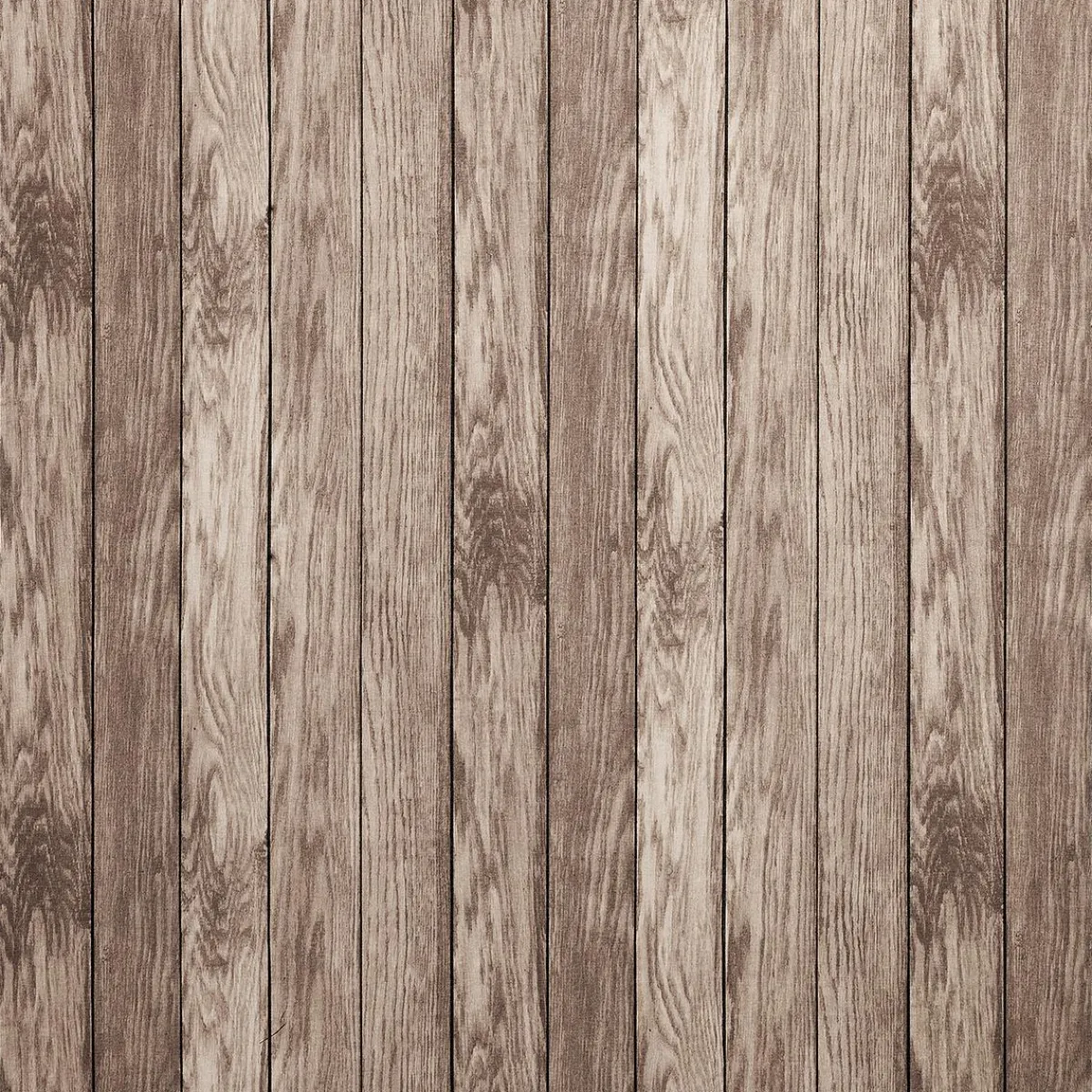 New DecoWoerner Dekostoff “Bretterwand“, 140 Cm Breit, Beige