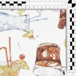 DecoWoerner Dekostoff Mit Cocktailmotiv, 150 Cm Breit mehrfarbig
