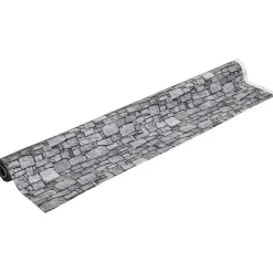 Sale DecoWoerner Dekostoff “Steinwand“, 140 Cm Breit, Grau