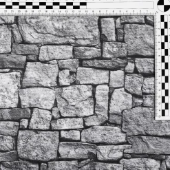 Sale DecoWoerner Dekostoff “Steinwand“, 140 Cm Breit, Grau
