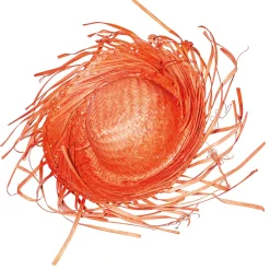 Clearance DecoWoerner Deko-Strohhut , 40 Cm Ø orange